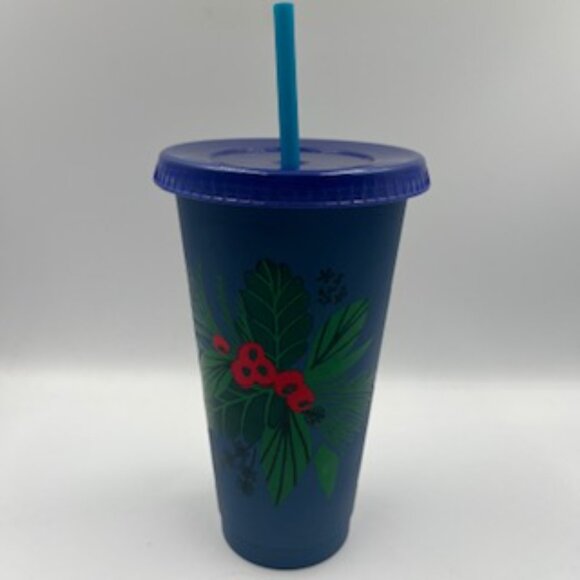 Starbucks Christmas Cold Cups Venti 24 oz Holiday Tumblers With Lids And Straws - Picture 4 of 10